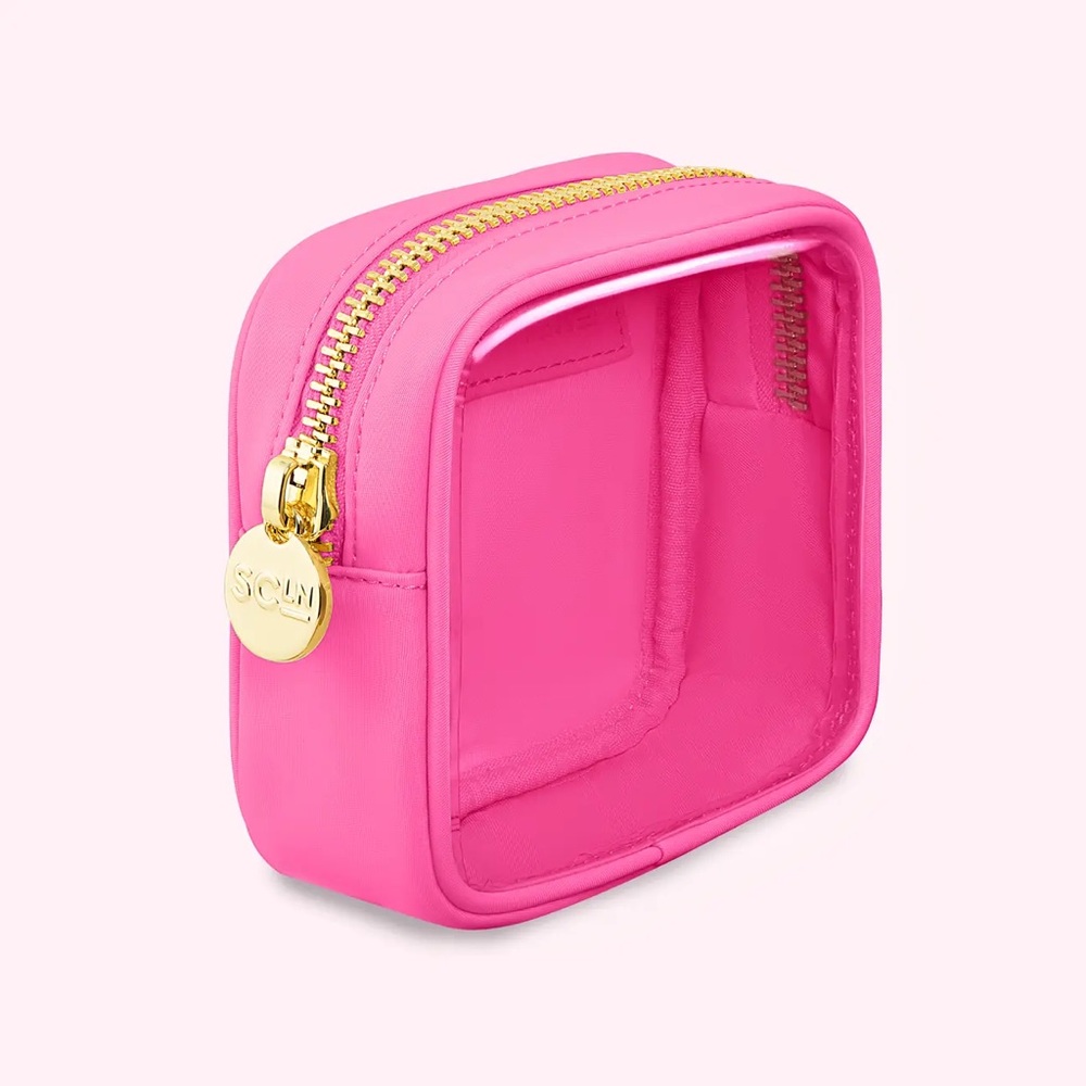 Stoney Clover Lane Bubblegum Clear Front Mini Pouch